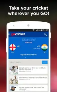 Cricket Score & News gocricket Screen Shot 5