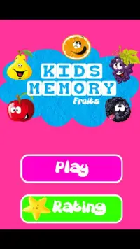Memory Games Fruits Kids Screen Shot 0