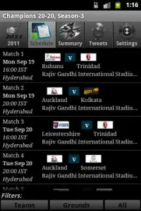Cricket Champions 20-20, 2011 Screen Shot 1