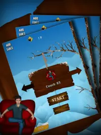Couch Snow Surfers -Free Screen Shot 2