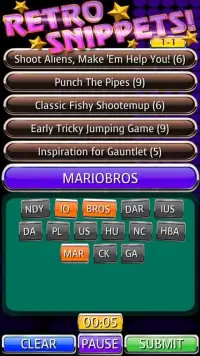Retro Games Snippets Challenge Screen Shot 11