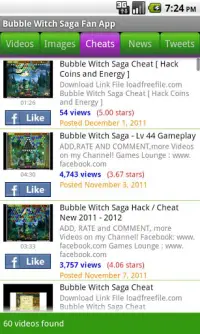 Bubble Witch Saga Fan App Screen Shot 1