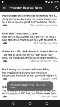 Pittsburgh Baseball News Screen Shot 10