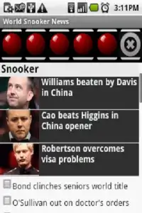 World Snooker Championship Screen Shot 1