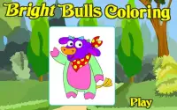 Coloring Game-Bright Bulls Screen Shot 1