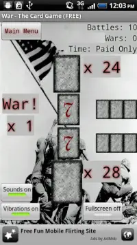 War - The Card Game (Free) Screen Shot 1