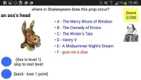 Shakespeare Props Quiz Screen Shot 8