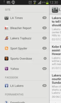 LA Lakers News Screen Shot 0
