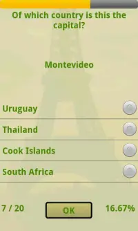 Capitals of the World Quiz Screen Shot 0