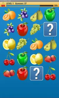 Memory Game: Fruits Screen Shot 1