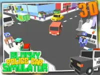 Blocky Police Car Simulator 3D Screen Shot 7
