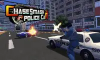 Police Car Chase Smash 3D Screen Shot 0