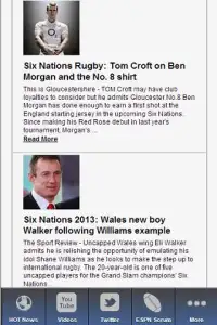 Six Nations Rugby 2013 News Screen Shot 1