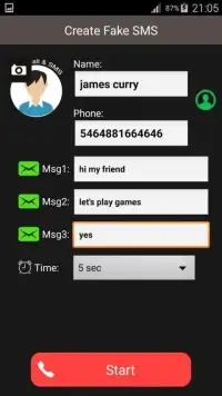 دعوة وهمية ونص رسالة SMS Screen Shot 6