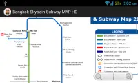 Bangkok Skytrain Subway MAP HD Screen Shot 1