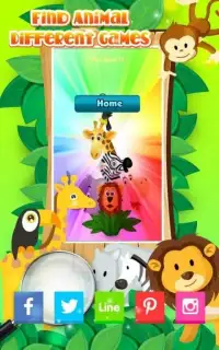 Find Animal Different Games Screen Shot 1