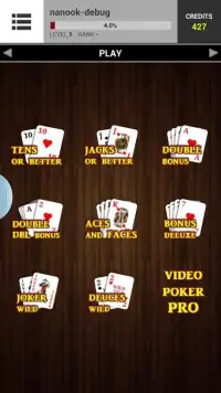 Video Poker Games Multiplayer Screen Shot 7