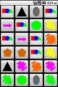 Shapes & Colors Memory Game Screen Shot 0