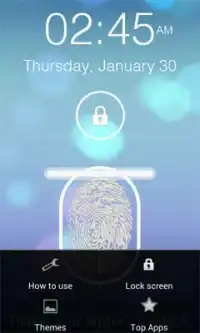 iOS 7 Fingerprint Lock Screen Screen Shot 2