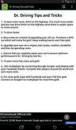 Dr. Driving Tips and Cheats Screen Shot 1