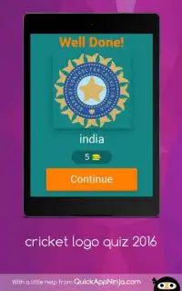 Cricket Quiz logo Screen Shot 5