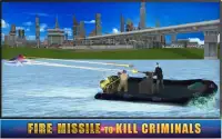 Police Boat Chase: Crime City Screen Shot 10