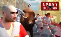 Angry Bull Run 3D simulator Screen Shot 2