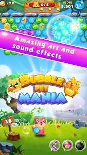 Bubble Pet Mania Screen Shot 1