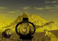 Lion Hunting Sniper 3D Game Screen Shot 2