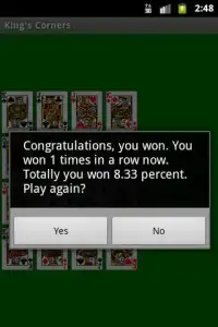 King's Corners Solitaire Screen Shot 1