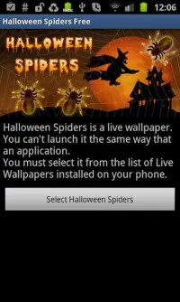 Halloween Spiders Free Screen Shot 2