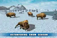 Angry Snow Bison Simulator 3D Screen Shot 0