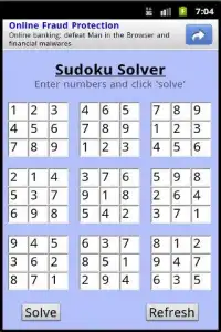 Free Sudoku Solver Screen Shot 1