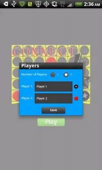 Connect 4 - Standard Game Screen Shot 2