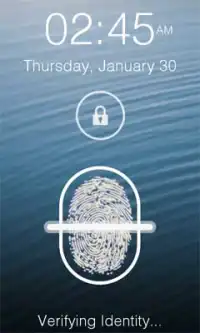 iOS 7 Fingerprint Lock Screen Screen Shot 1