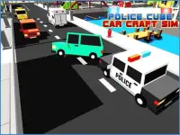 Police Car Craft Cube 3D Sims Screen Shot 6