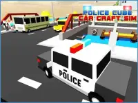 Police Car Craft Cube 3D Sims Screen Shot 7