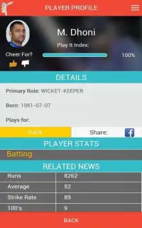 ICC CWC 2015 Fantasy Cricket Screen Shot 16