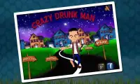 Crazy Drunk Man: Running Game Screen Shot 0