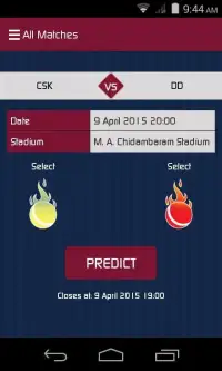 Predict For Cricket Screen Shot 3