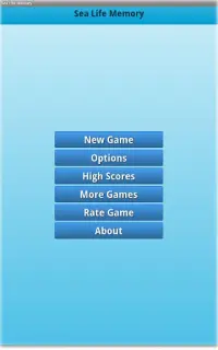 Sea Life Memory Game Screen Shot 1