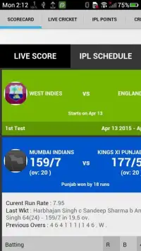 IPL Cricket T20 Live 2015 Screen Shot 3