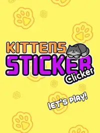 Kitten Sticker Clicker Evolve Screen Shot 3