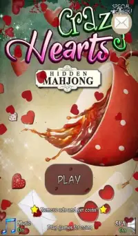 Hidden Mahjong - Crazy Hearts Screen Shot 4