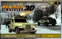 حرب الجيش سائق شاحنة سيم 3D Screen Shot 5
