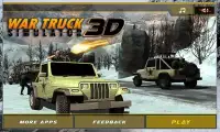 حرب الجيش سائق شاحنة سيم 3D Screen Shot 10