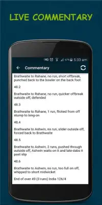 CRICSTAR Live Cricket Screen Shot 1