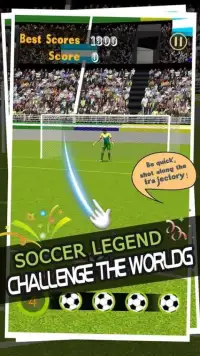 Flick Shoot Soccer Cup 3D Screen Shot 0