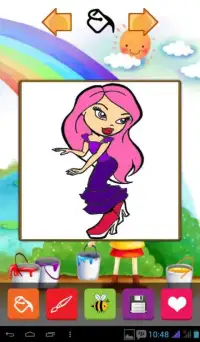 Kids Coloring GIRLS Screen Shot 1