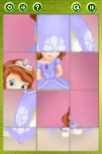 Puzzle Sliding Princess Kids Screen Shot 1